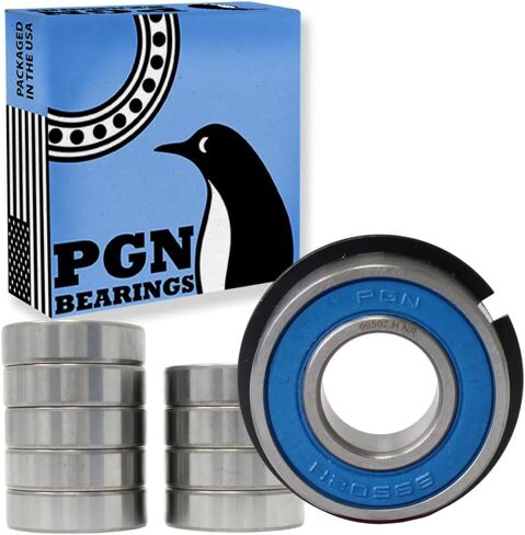 (10 Qty) PGN - 99502HNR Snap Ring & Sealed Ball Bearing - 5/8"x1-3/8"x7/16" - Replacement for Go Kart - Wheel Hub - Mini Bikes and Lawn Mowers in Saudi Arabia