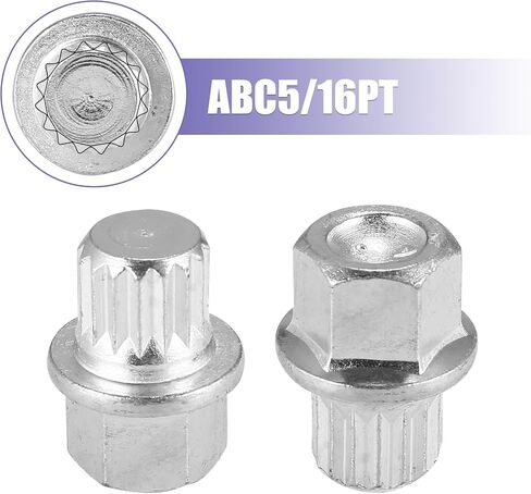 X AUTOHAUX ABC3/14PT Wheel Lock Lug Nut Anti Theft Wheel Lock Nut Screw Removal Key for VW for Audi in Saudi Arabia