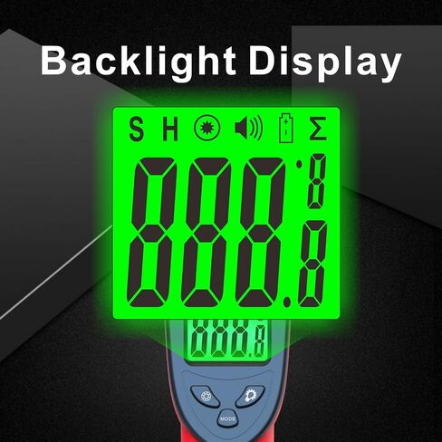 Upgrade Infrared Thermometer Gun -58°F~1112°F, Non-Contact Digital Laser Thermometer Gun, IR Temperature Temp Gun with Adjustable Emissivity & Max Measure for Cooking/BBQ/Fridge/Engine(Not for Human) in Kuwait