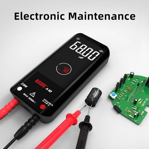 BSIDE Rechargeable Digital Multimeter Smart Electrical Tester 6000 Counts Auto Range Voltmeter Capacitance Diode Ohm Hz Duty Cycle Voltage Tester in Saudi Arabia