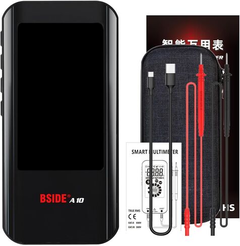 BSIDE Rechargeable Digital Multimeter Smart Electrical Tester 6000 Counts Auto Range Voltmeter Capacitance Diode Ohm Hz Duty Cycle Voltage Tester in Saudi Arabia