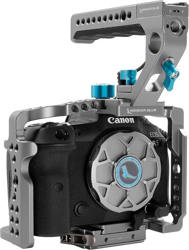 قفص كامل من KONDOR Blue R5/R6/R Arca بدون مقبض علوي متوافق مع Canon | فضاء رمادي in Saudi Arabia