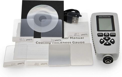 مقياس سمك AMTAST الرقمي بالموجات فوق الصوتية 1.2 ~ 225 مم 0.00-9.35 بوصة LCD محمول بالموجات فوق الصوتية مقياس السمك مع صندوق أدوات in Kuwait