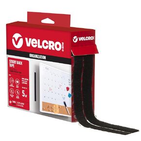 VELCRO Brand Tape, Black 15ft