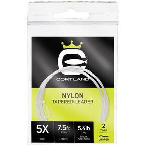 Cortland Line Nylon Tapered 9FT Leaders | 4X - 7.2LB | Clear in Saudi Arabia