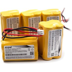 (2-Pack) 4.8V 700mAh BL93NC487 Ni-CD Battery Replacement for Emergi-Lite BL93NC487, Exit Light Co BAA-48R BAA48R, Interstate NIC0186, Dantona Custom-43 Custom43, OSI OSA-126 OSA126 BL93NC484 BL93NC485 in Kuwait