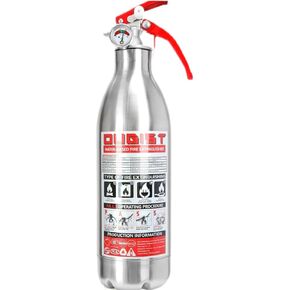 بخاخ حريق محمول من أوجيست - عبوة واحدة - طفاية حريق سوداء للمنزل والسيارة والجراج والمطبخ - تعمل على الكهرباء والشحوم وحرائق البطارية والمزيد - مدمجة وسهلة الاستخدام in Kuwait