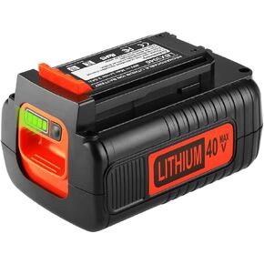 بطارية ليثيوم بديلة 3.0Ah 40 فولت من ايه واي تي اكس تي جي، بطارية ليثيوم 40 فولت LBX2040 LBXR36 LBXR2036 LST540 LBX1540 LST136W مع شاحن محمول LCS40 LCS36 لشاحن بطارية بلاك ديكر 40 فولت in Kuwait