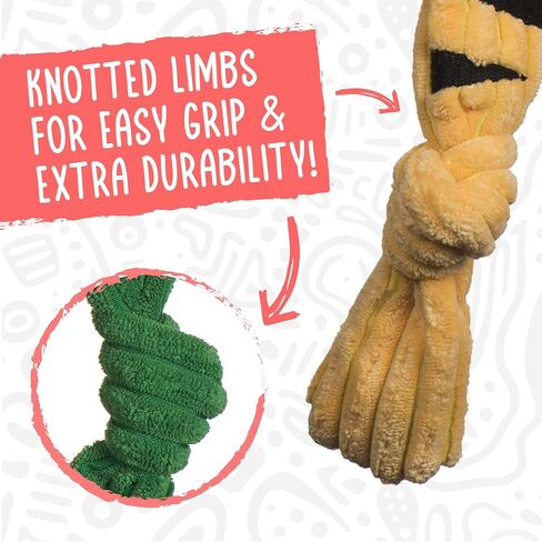 HuggleHounds Officially Licensed College Mascot Squeaky Dog Toy for Aggressive Chewers - Plush Corduroy Dog Toys - Soft Extra Durable Stuffed Pet Toy | University of Nebraska Lil Red, Large in Saudi Arabia