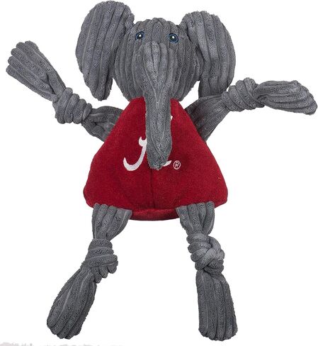HuggleHounds Officially Licensed College Mascot Squeaky Dog Toy for Aggressive Chewers - Plush Corduroy Dog Toys - Soft Extra Durable Stuffed Pet Toy | University of Nebraska Lil Red, Large in Saudi Arabia