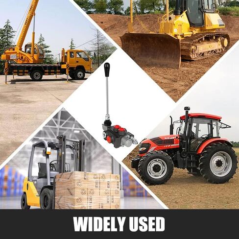 صمام التحكم الهيدروليكي 2 بكرة 13 GPM منافذ SAE مقبض ذراع تخفيف قابل للتعديل محمل جرار مركزي متوازي مزدوج التمثيل مع عصا التحكم للجرارات الصغيرة/لوادر الخزانات مقسمات السجل 3600 رطل لكل بوصة مربعة in Saudi Arabia