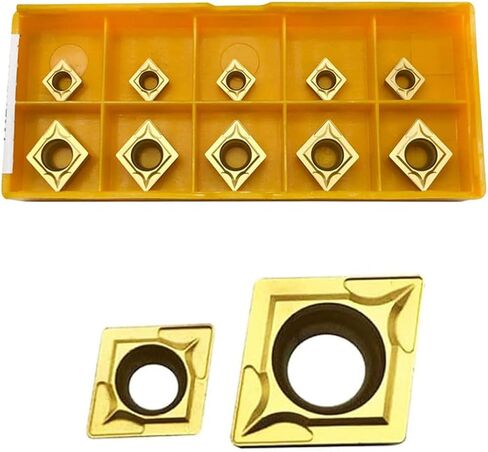 RHFGYY 10pcs 95 Degree TCMT110204 TCMT21.51 Carbide Turning Inserts with 3pcs Indexable Turning Tool Holders Boring Bars S08K/10K/12M-STCR11 CNC Lather Tools Right Hand in Kuwait