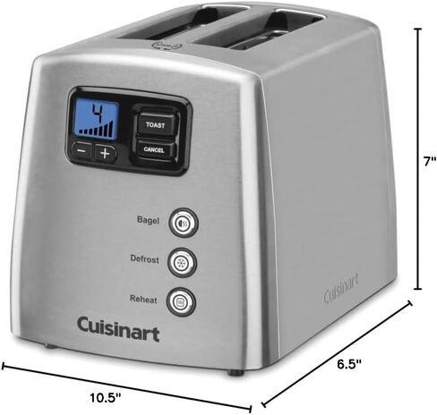Cuisinart CPT-420 Touch to Toast Leverless 2-Slice Toaster, Brushed Stainless Steel in Kuwait