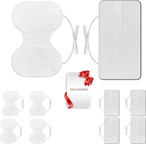 TENS Unit Replacement Pads - Pack of 10 Extra Large Butterfly Shaped Electrode Squares in Kuwait