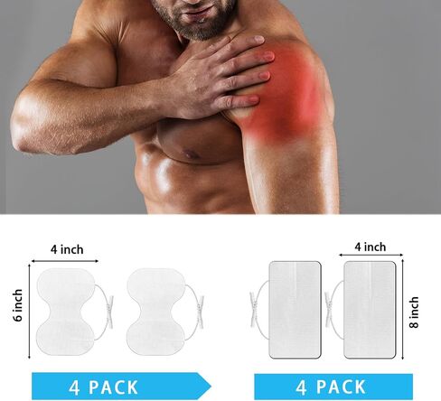 TENS Unit Replacement Pads - Pack of 10 Extra Large Butterfly Shaped Electrode Squares in Kuwait