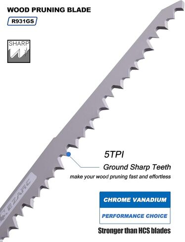 EZARC 12-Piece Reciprocating Saw Blade Set - Woodcutting Saw Blades, Sharp Pruning Saw Blades in Saudi Arabia