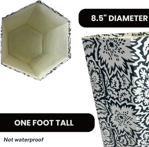 Waste Basket | Decorative Small Waste Basket | Cute Bedroom Trash Can | Colorful Trash Can (Vines) in Saudi Arabia