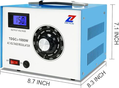 ZHENGXI Variac Variable Transformer 500W, 5 Amp AC Voltage Transformer, 0-150 Volt Output with Digital Display in Kuwait