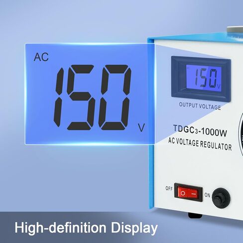 ZHENGXI Variac Variable Transformer 500W, 5 Amp AC Voltage Transformer, 0-150 Volt Output with Digital Display in Kuwait