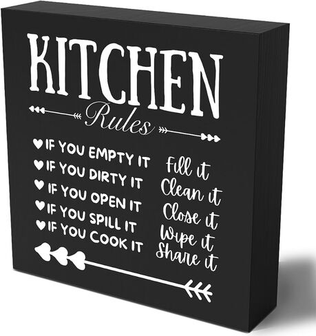 Funny Kitchen Wooden Box Sign Plaque Alexa Do the Dishes Wood Box Sign Rustic Art Home Shelf Desk Decor 5 X 5 Inches in Saudi Arabia