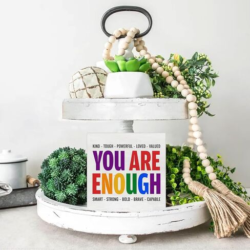 كل واحد مرحب به هنا، صندوق خشبي، ديكور مكتبي، تنوع، كتلة خشبية، لوحة، صندوق، علامات، صندوق ريفي، لتزيين طاولة رف الفصل الدراسي (5 × 5 بوصة) in Kuwait