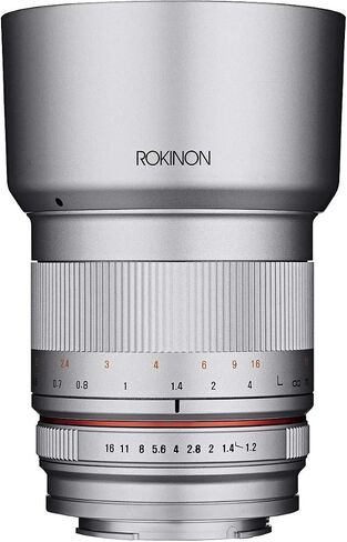 روكينون عدسة RK50M-MFT-SIL 50 ملم F1.2 AS UMC عالية السرعة لسيارة اوليمبوس وباناسونيك (فضي) in Saudi Arabia