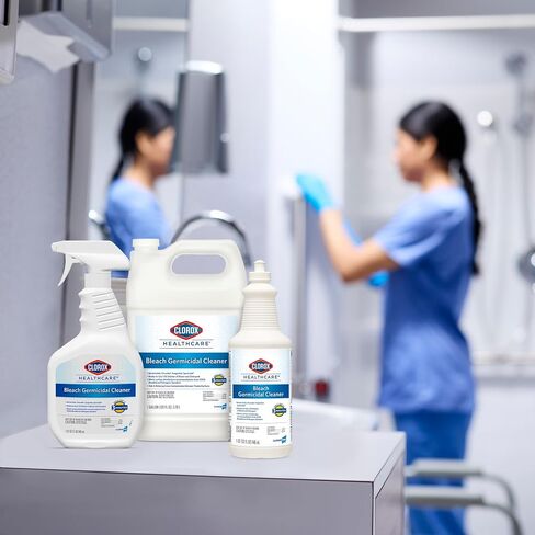 CloroxPro Healthcare Bleach Germicidal Cleaner Pull-Top, Healthcare Cleaning and Industrial Cleaning, 32 Ounces (Pack of 6) - 68832 in Saudi Arabia