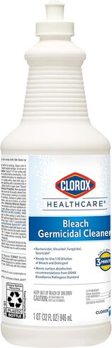 CloroxPro Healthcare Bleach Germicidal Cleaner Pull-Top, Healthcare Cleaning and Industrial Cleaning, 32 Ounces (Pack of 6) - 68832 in Kuwait