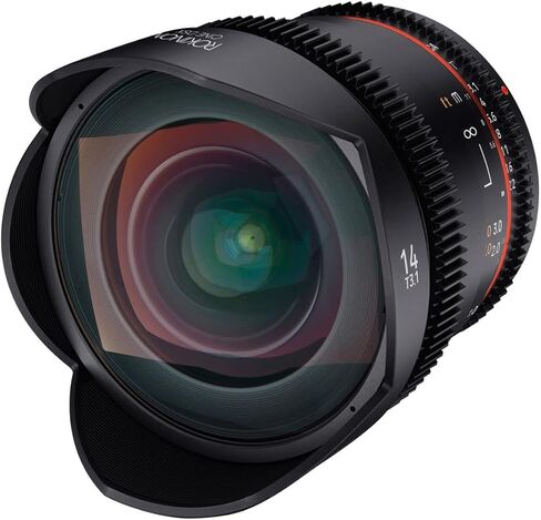 روكينون عدسة Cine DSX باطار كامل T3.1 بزاوية عريضة للغاية مقاس 14 ملم، لون اسود in Saudi Arabia