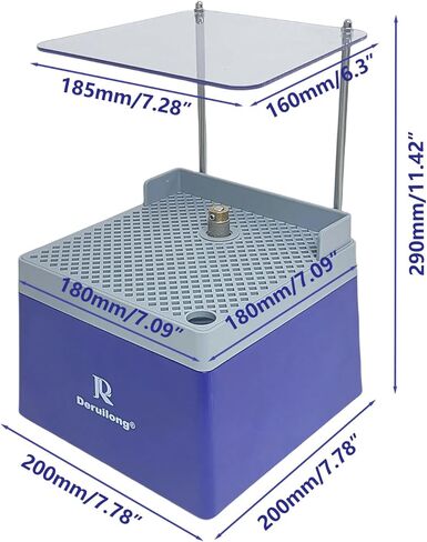 Deruilong Portable Stained Glass Grinder Art Grinding Tool with 5/8" Grinding Heads (110V, 65W, Red) in Kuwait