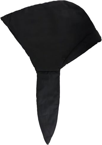 Women Down Cotton One Piece Hooded Scarf Hat Windproof Warm Earflap Hat Winter Thermal Trapper Hat with Chin Strap Black in Kuwait