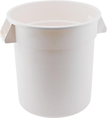 Winco PTC-10G Round Trash Can, 10 Gallon, Plastic, Gray in Saudi Arabia