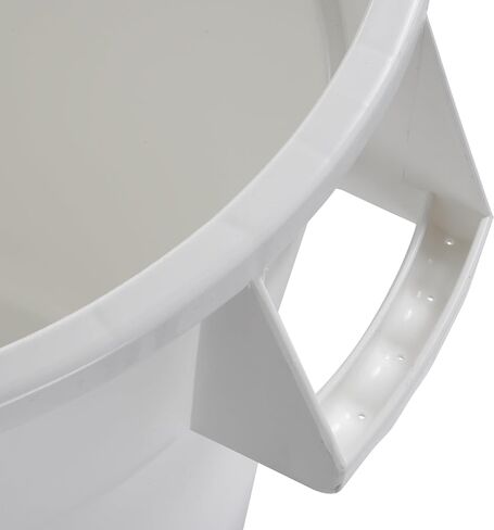 Winco PTC-10G Round Trash Can, 10 Gallon, Plastic, Gray in Saudi Arabia