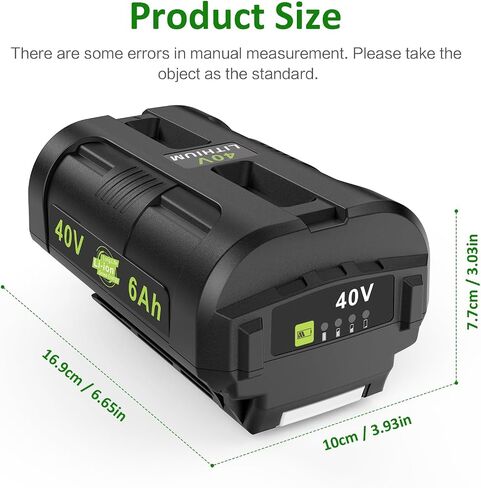 TREE.NB OP4060 40V 6.0Ah Lithium Battery Replacement for All Ryobi 40-Volt Power Tools OP4015 OP40201 OP40261 OP4030 OP4040 OP40401 OP4050 OP40501 OP4050A OP40601 OP4060A RY40200 RY40403 RY40204 in Kuwait
