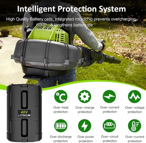 TREE.NB OP4060 40V 6.0Ah Lithium Battery Replacement for All Ryobi 40-Volt Power Tools OP4015 OP40201 OP40261 OP4030 OP4040 OP40401 OP4050 OP40501 OP4050A OP40601 OP4060A RY40200 RY40403 RY40204 in Kuwait