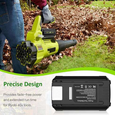 TREE.NB OP4060 40V 6.0Ah Lithium Battery Replacement for All Ryobi 40-Volt Power Tools OP4015 OP40201 OP40261 OP4030 OP4040 OP40401 OP4050 OP40501 OP4050A OP40601 OP4060A RY40200 RY40403 RY40204 in Kuwait