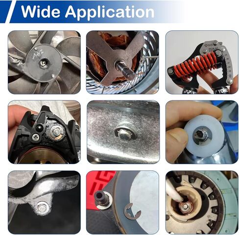 MroMax حلقات تثبيت دائرية خارجية على شكل حرف C ومشبك تثبيت على شكل حرف C من الفولاذ المقاوم للصدأ 304، فضي 100 قطعة in Kuwait