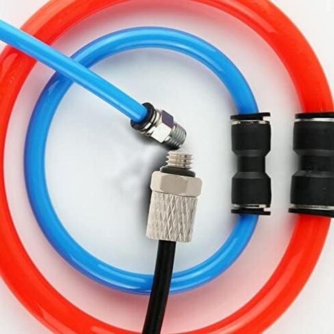Othmro 5Pcs Reusable Fitting,Quick Coupler 4mm or 5/32" Tube OD x M5 Thread Air Hose Plug in Kuwait