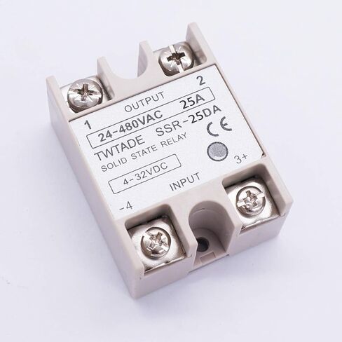 TWTADE 2PCS SSR-25 DA 25A 3-32V DC / 24-380V AC SSR Single Phase Solid State Relay ssr-25da in Kuwait