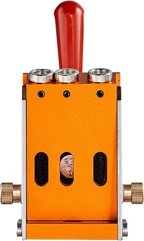 VEVOR Pocket Hole Jig، 56 قطعة نظام ثقب الجيب الصغير مع مشبك C 9 بوصة، مثقاب خطوة، مفتاح ربط، حلقة إيقاف الحفر، لقمة محرك مربعة، ومسامير، لمشاريع النجارة DIY in Kuwait
