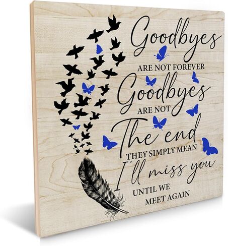 Wedding Sign Remembrance in Loving Memory Wood Plaque Tabletop Sign We Know You Would Be Here Today Sign Decorative Desk Wall Decor 6.2 X 6.2 Inches in Kuwait