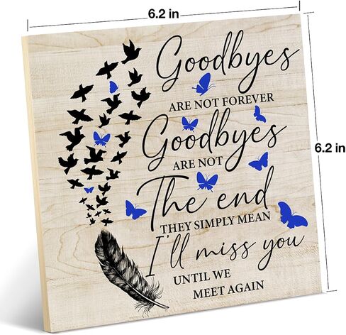 Wedding Sign Remembrance in Loving Memory Wood Plaque Tabletop Sign We Know You Would Be Here Today Sign Decorative Desk Wall Decor 6.2 X 6.2 Inches in Kuwait