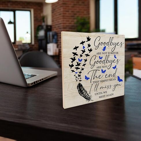Wedding Sign Remembrance in Loving Memory Wood Plaque Tabletop Sign We Know You Would Be Here Today Sign Decorative Desk Wall Decor 6.2 X 6.2 Inches in Kuwait