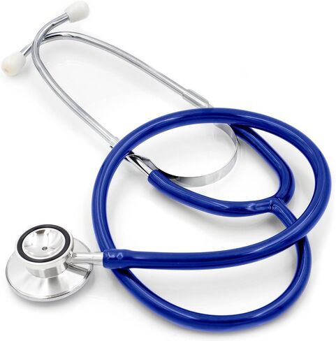 MABIS Stethoscope, Adult Dual Head to Listen to Sounds from Large Organs or Specific Areas of The Body with Large Diaphragm for High or Low Frequencies, 22 Inch Y Tubing, Purple in Kuwait