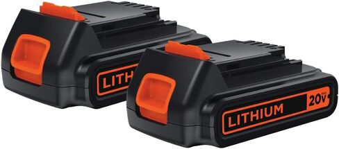 BLACK+DECKER 20V MAX* POWERCONNECT 1.5Ah Lithium Ion Battery, 2 PK (LBXR20-OPE2) in Saudi Arabia
