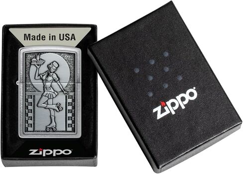ولاعة جيب من الكروم المصقول بشعار النادلة Zippo in Saudi Arabia