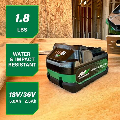 Metabo HPT MultiVolt Battery | 36V/18V, 2.5Ah/5.0Ah, Lithium Ion, Slide Style | 371751M in Saudi Arabia