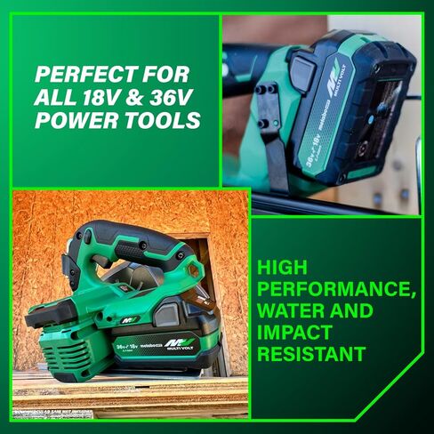 Metabo HPT MultiVolt Battery | 36V/18V, 2.5Ah/5.0Ah, Lithium Ion, Slide Style | 371751M in Saudi Arabia