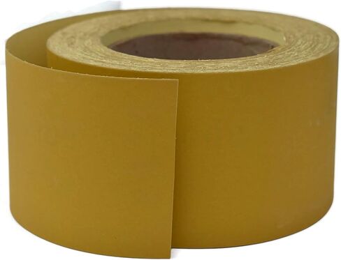 Gritly - 400 Grit PSA Gold Longboard Sandpaper Roll 25 Yard Long, 2-3/4" Wide - Adhesive Backed Sandpaper Roll for Woodworking, Automotive, Hand Sanding Blocks in Kuwait