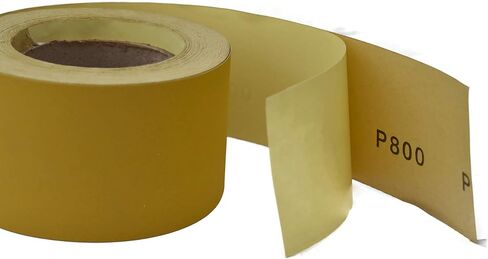 Gritly - 400 Grit PSA Gold Longboard Sandpaper Roll 25 Yard Long, 2-3/4" Wide - Adhesive Backed Sandpaper Roll for Woodworking, Automotive, Hand Sanding Blocks in Kuwait